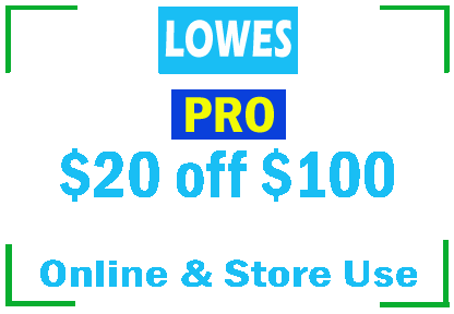 Lowes 20 off Pro coupon